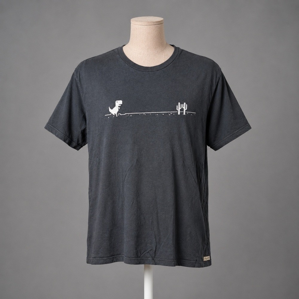 Marine Layer Google‎ Official Merchandise Offline Dino Game T Shirt Mens S Black
